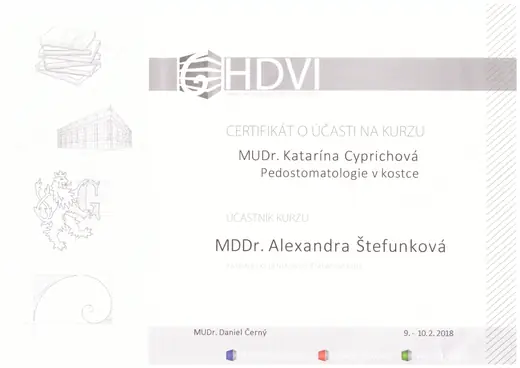 Pedostomatologie v kostce – MUDr. Katarína Cyprichová – HDVI, 2018